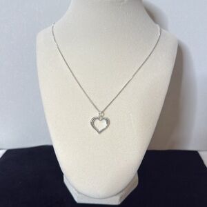 #010 Silver Plated Heart Necklace